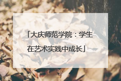 大庆师范学院：学生在艺术实践中成长
