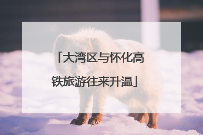 大湾区与怀化高铁旅游往来升温