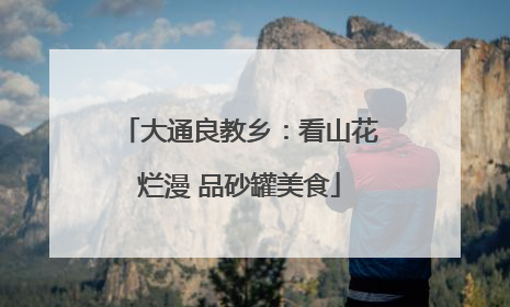 大通良教乡：看山花烂漫 品砂罐美食