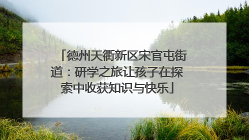 德州天衢新区宋官屯街道：研学之旅让孩子在探索中收获知识与快乐