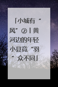 小城有“风”②丨黄河边的年轻小县竟“羽”众不同
