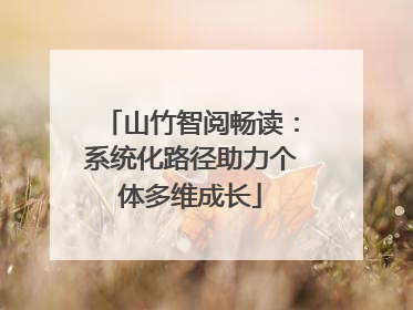山竹智阅畅读：系统化路径助力个体多维成长