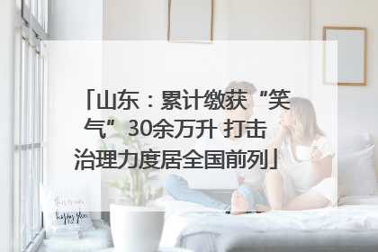 山东：累计缴获“笑气”30余万升 打击治理力度居全国前列