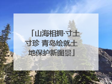 山海相拥·寸土寸珍 青岛绘就土地保护新图景