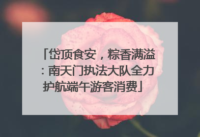 岱顶食安，粽香满溢：南天门执法大队全力护航端午游客消费