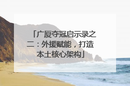 广厦夺冠启示录之二：外援赋能，打造本土核心架构