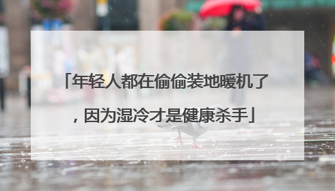 年轻人都在偷偷装地暖机了，因为湿冷才是健康杀手