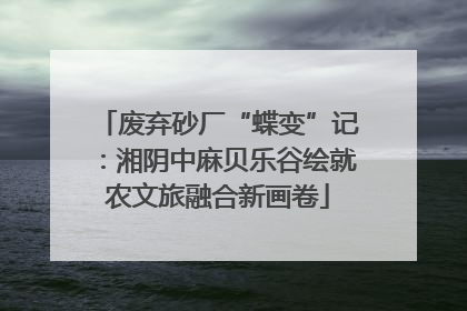 废弃砂厂“蝶变”记：湘阴中麻贝乐谷绘就农文旅融合新画卷