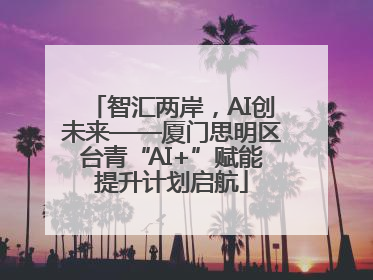 智汇两岸，AI创未来——厦门思明区台青“AI+”赋能提升计划启航