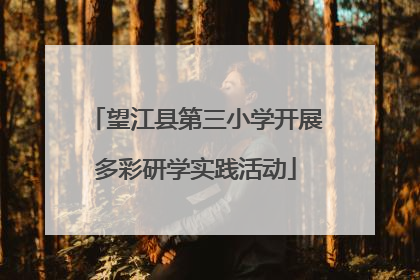 望江县第三小学开展多彩研学实践活动