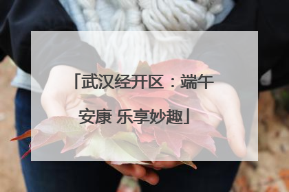 武汉经开区：端午安康 乐享妙趣