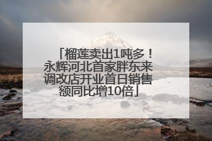 榴莲卖出1吨多！永辉河北首家胖东来调改店开业首日销售额同比增10倍