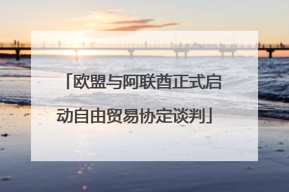 欧盟与阿联酋正式启动自由贸易协定谈判