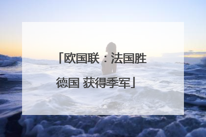 欧国联：法国胜德国 获得季军