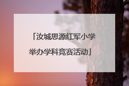 汝城思源红军小学举办学科竞赛活动