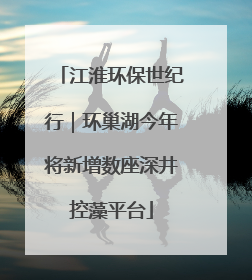江淮环保世纪行｜环巢湖今年将新增数座深井控藻平台