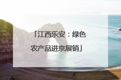 江西乐安：绿色农产品进京展销