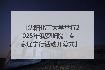 沈阳化工大学举行2025年俄罗斯院士专家辽宁行活动开幕式