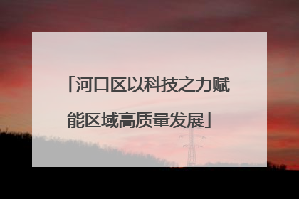 河口区以科技之力赋能区域高质量发展