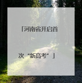河南省开启首次“新高考”
