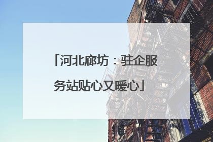 河北廊坊：驻企服务站贴心又暖心
