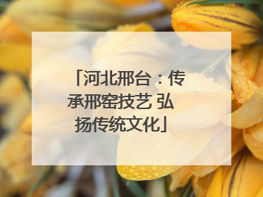 河北邢台：传承邢窑技艺 弘扬传统文化