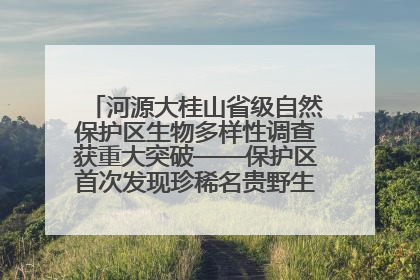 河源大桂山省级自然保护区生物多样性调查获重大突破——保护区首次发现珍稀名贵野生干巴菌与钝尾两头蛇