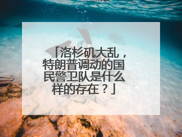 洛杉矶大乱，特朗普调动的国民警卫队是什么样的存在？