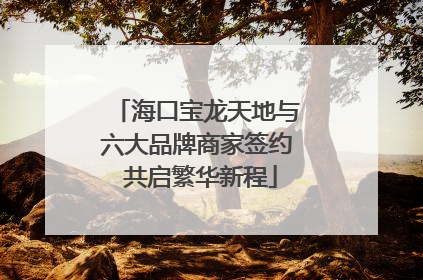 海口宝龙天地与六大品牌商家签约 共启繁华新程