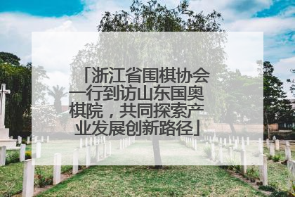 浙江省围棋协会一行到访山东国奥棋院，共同探索产业发展创新路径