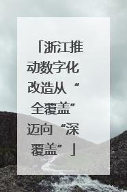 浙江推动数字化改造从“全覆盖”迈向“深覆盖”