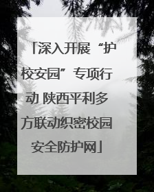 深入开展“护校安园”专项行动 陕西平利多方联动织密校园安全防护网