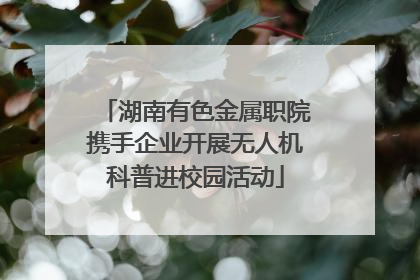 湖南有色金属职院携手企业开展无人机科普进校园活动