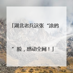 湖北老兵这张“涂鸦”脸，感动全网！