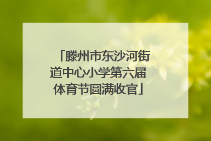 滕州市东沙河街道中心小学第六届体育节圆满收官