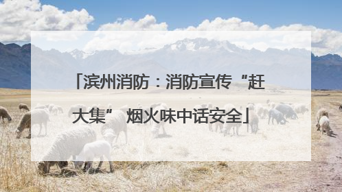 滨州消防：消防宣传“赶大集” 烟火味中话安全