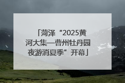 菏泽“2025黄河大集—曹州牡丹园夜游消夏季”开幕