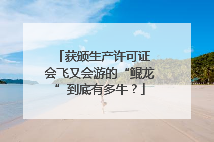 获颁生产许可证 会飞又会游的“鲲龙”到底有多牛？