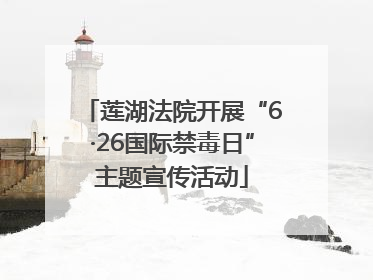 莲湖法院开展“6·26国际禁毒日”主题宣传活动