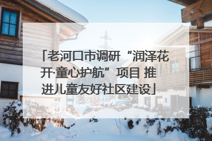 老河口市调研“润泽花开·童心护航”项目 推进儿童友好社区建设