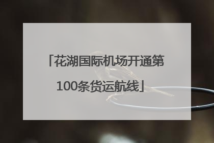 花湖国际机场开通第100条货运航线