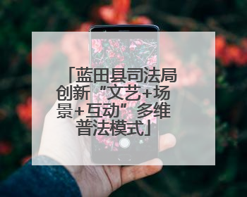 蓝田县司法局创新“文艺+场景+互动”多维普法模式