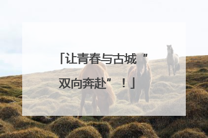 让青春与古城“双向奔赴”！