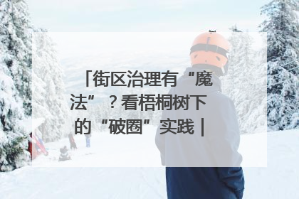 街区治理有“魔法”？看梧桐树下的“破圈”实践｜我在街区当书记