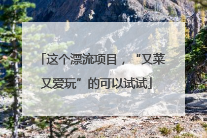 这个漂流项目，“又菜又爱玩”的可以试试