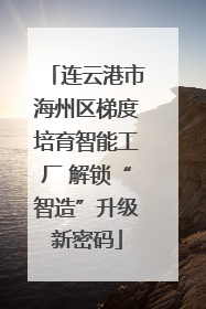 连云港市海州区梯度培育智能工厂 解锁“智造”升级新密码