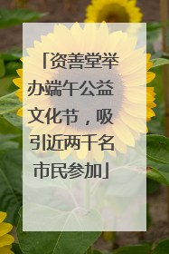 资善堂举办端午公益文化节，吸引近两千名市民参加