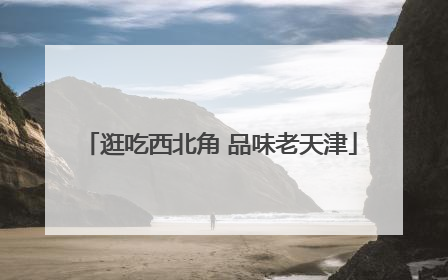 逛吃西北角 品味老天津