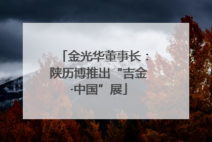 金光华董事长：陕历博推出“吉金·中国”展