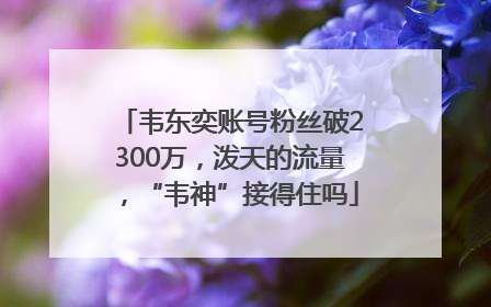 韦东奕账号粉丝破2300万，泼天的流量，“韦神”接得住吗